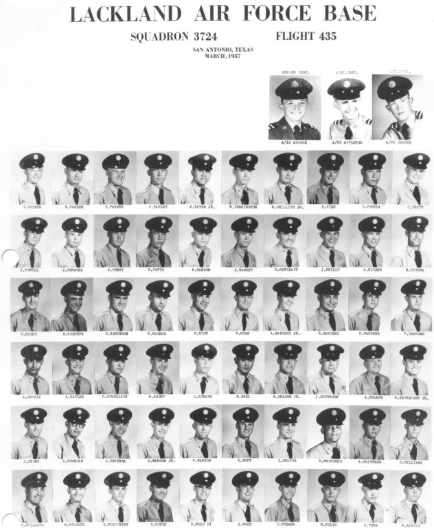 1957,Lackland AFB,Squadron 3724,Flight 435