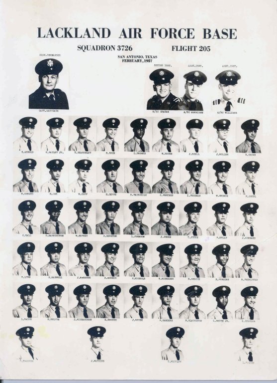 1957,Lackland AFB,Squadron 3726,Flight 205