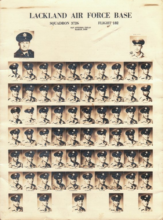 1958,Lackland AFB,Squadron 3726,Flight 182