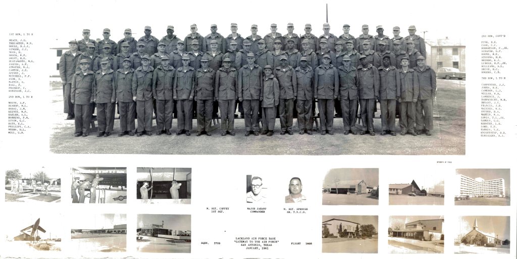1961,Lackland AFB,Squadron 3709,Flight 1605