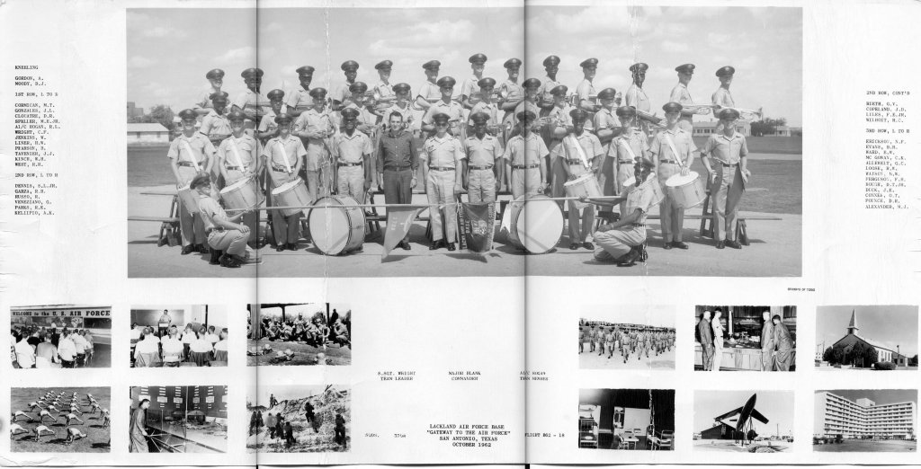 1962,Lackland AFB,Squadron 3708,Flight  B62-18 (Band Flight)