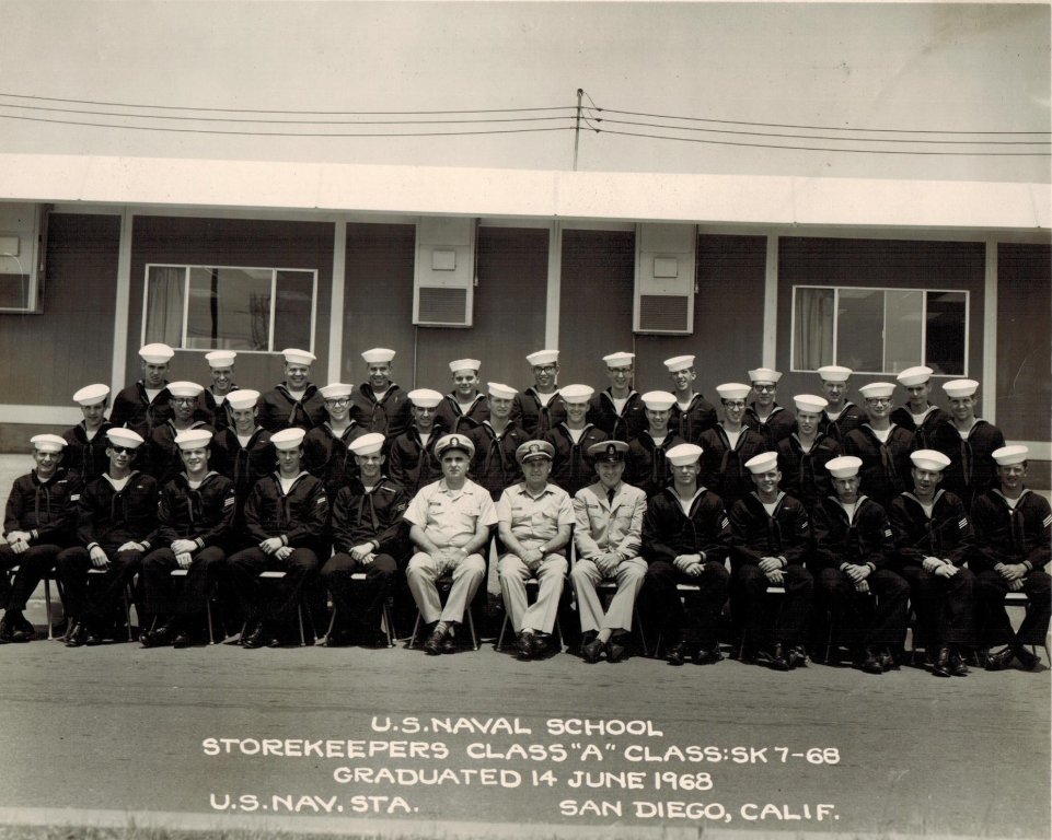 1968,NTC San Diego,Storekeeper's School,Class SK 7-68