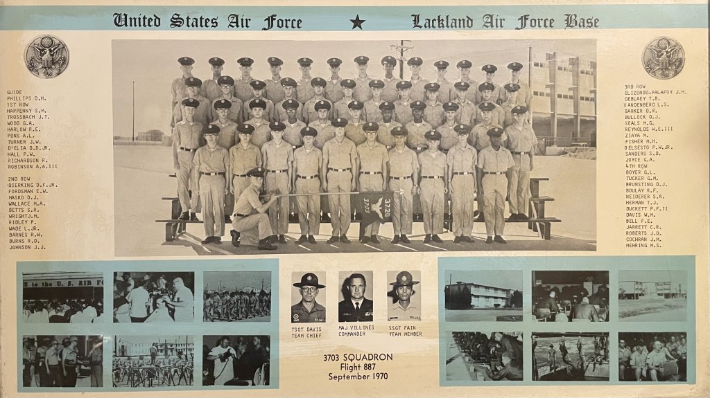 1970, Lackland AFB, Squadron 3703, Flight 887