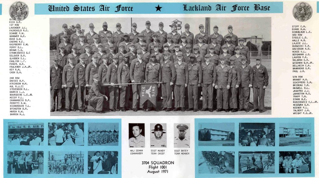 1971,LacklandAFB,Squadron 3704, Flight 1001