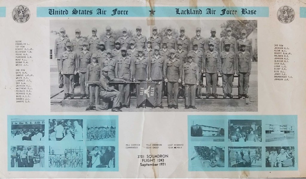1971,Lackland AFB,Squadron 3701,Flight 1243