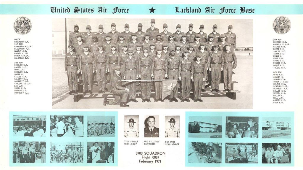 1971,Lackland AFB,Squadron 3703,Flight 0057