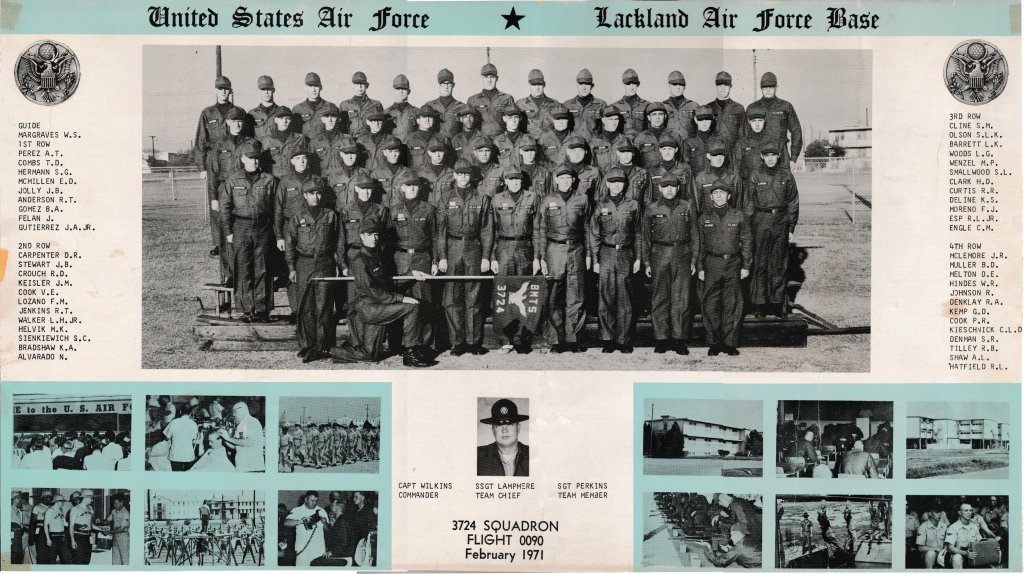 1971,Lackland AFB,Squadron 3724,Flight 0090