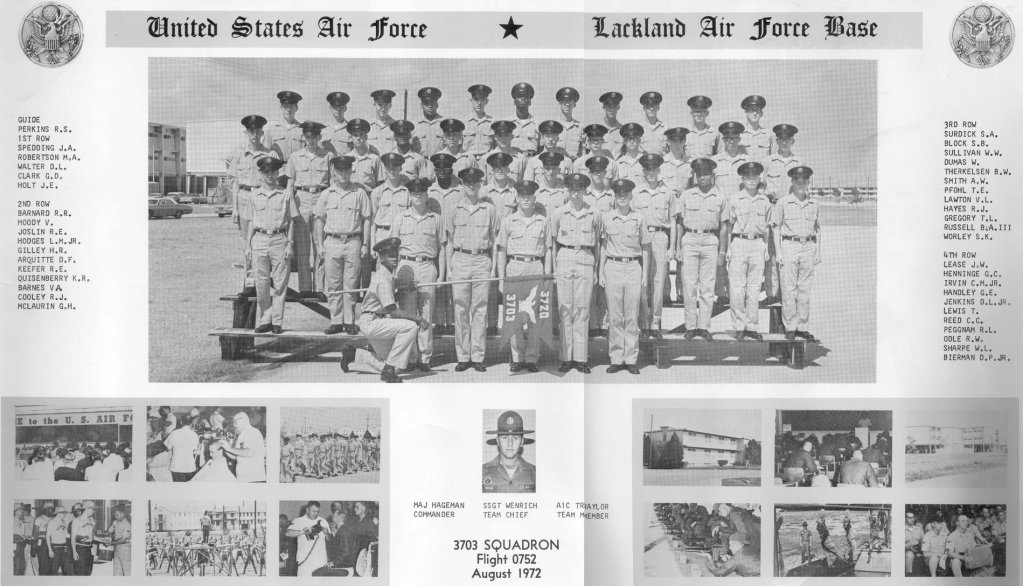 1972,LacklandAFB,Squadron 3703, Flight 0752