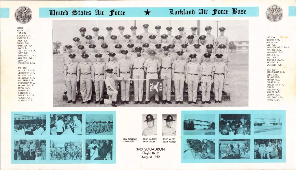 1972,Lackland AFB,Squadron 3703,Flight 0719