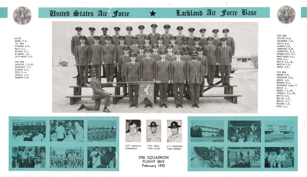 1972,Lackland AFB,Squadron 3706,Flight 0019