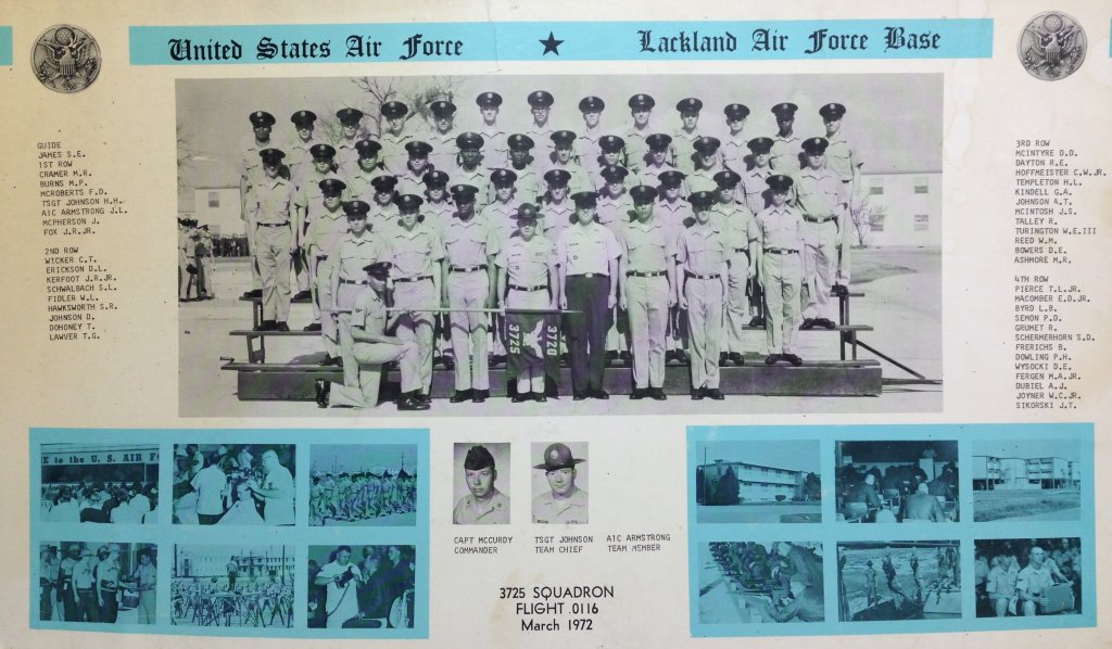 1972,Lackland AFB,Squadron 3725,Flight 0116