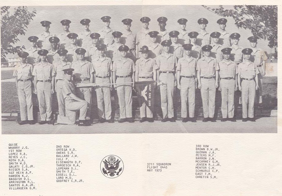 1973,Lackland AFB,Squadron 3711,Flight 445