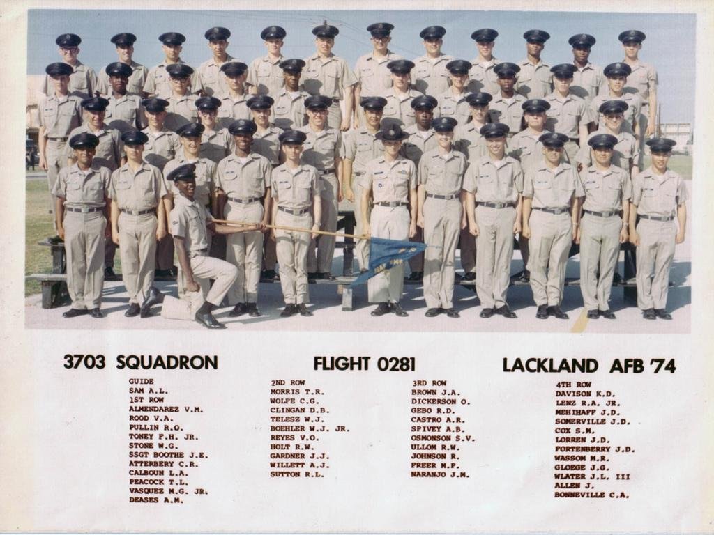 1974,LacklandAFB,Squadron 3703, Flight 0281