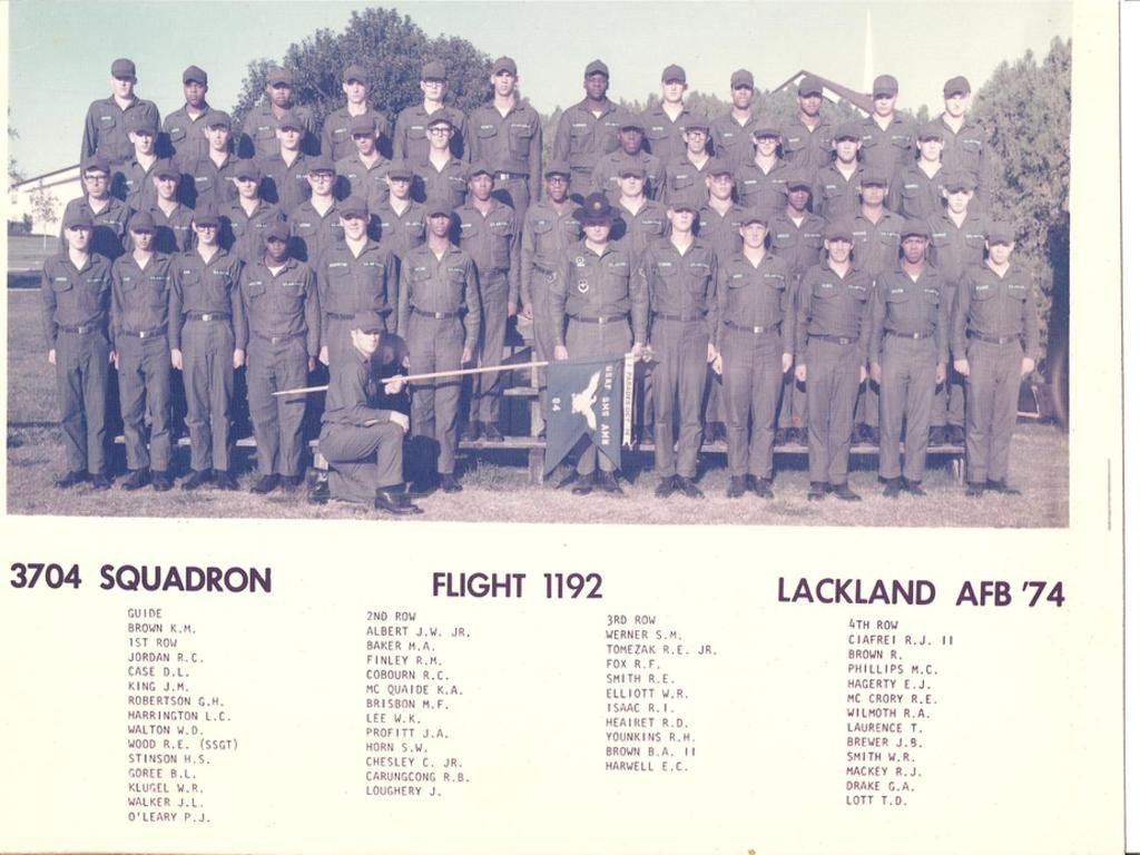 1974,LacklandAFB,Squadron 3704, Flight 1192