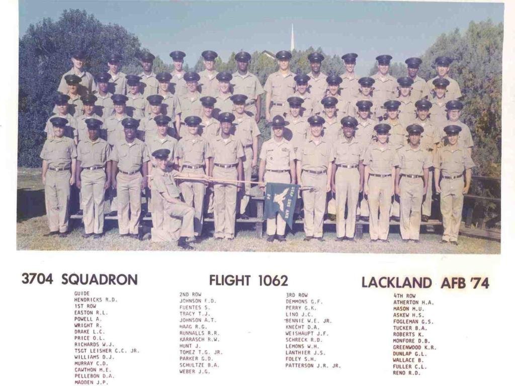 1974,LacklandAFB,Squadron 3704, Flight 1062
