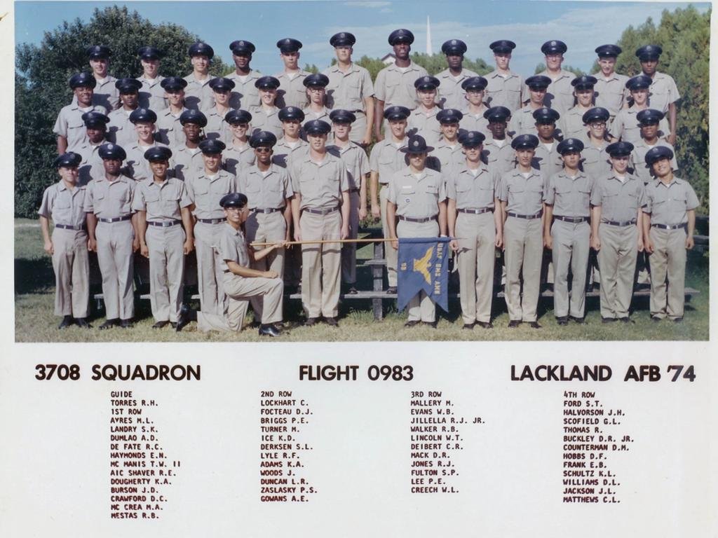 1974,LacklandAFB,Squadron 3708, Flight 0983