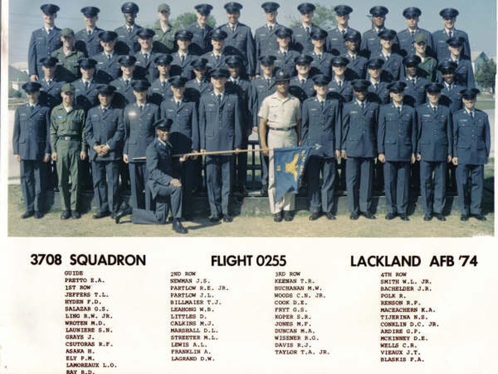 1974,LacklandAFB,Squadron 3708, Flight 0255