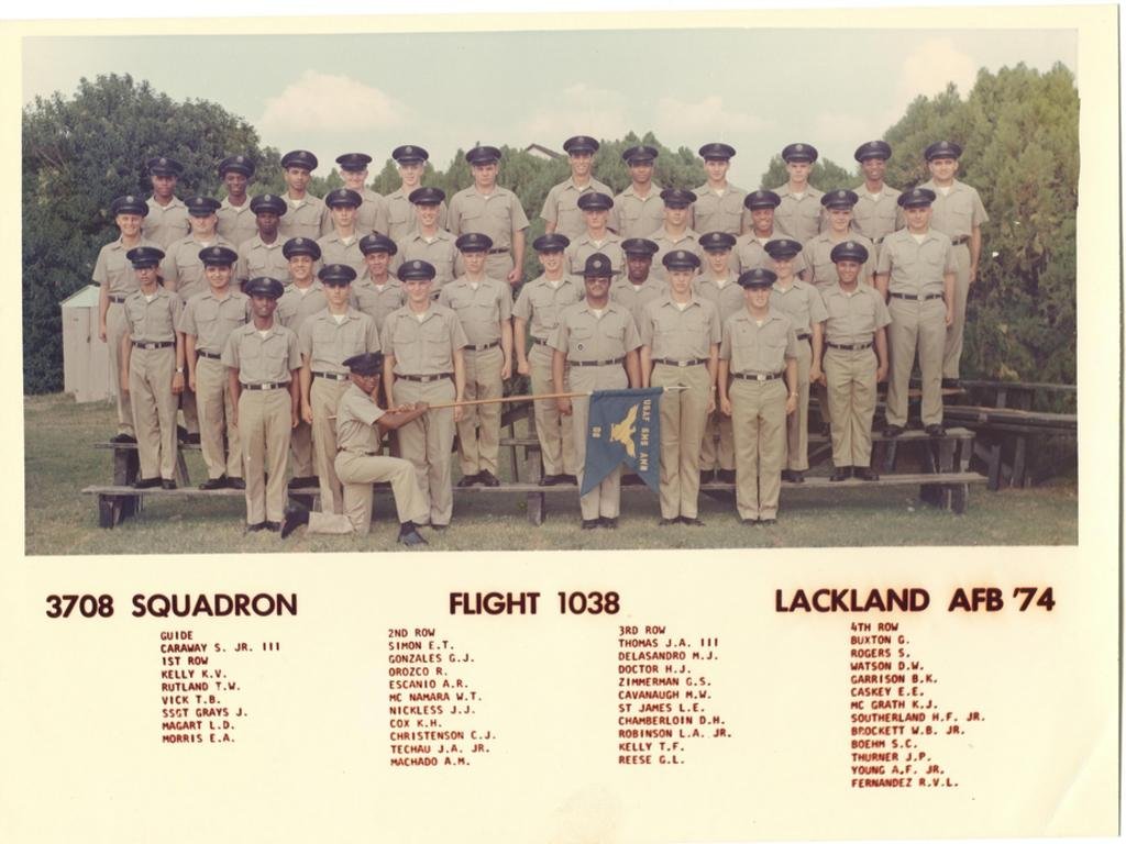 1974,LacklandAFB,Squadron 3708, Flight 1038
