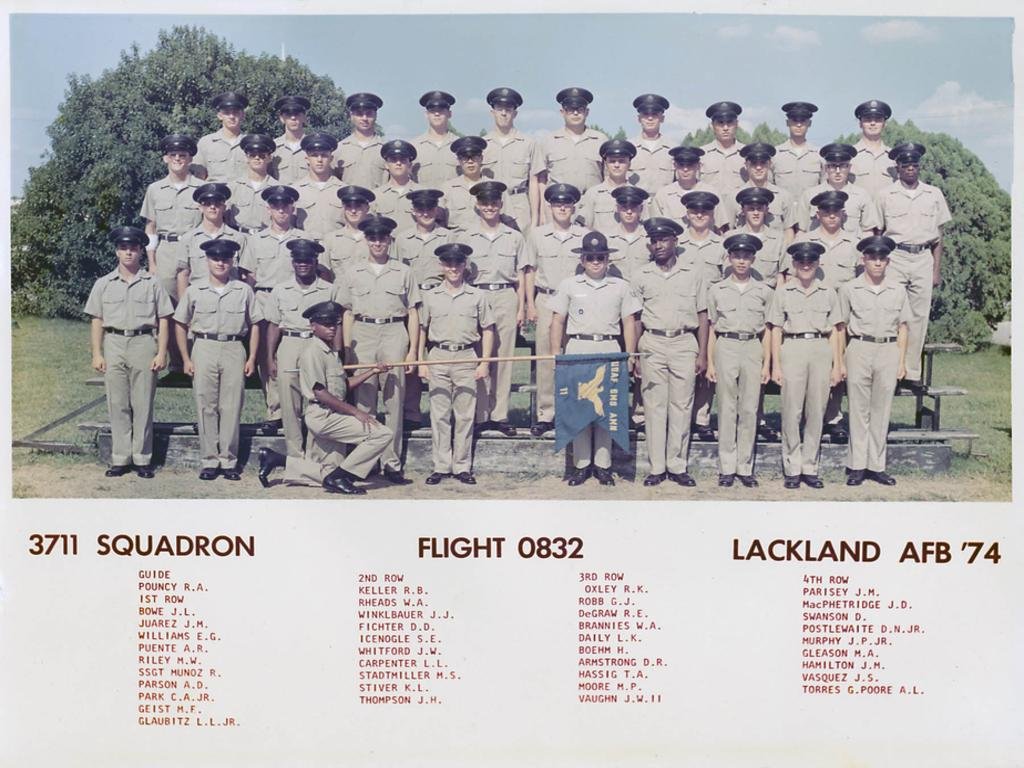 1974,LacklandAFB,Squadron 3711, Flight 0832