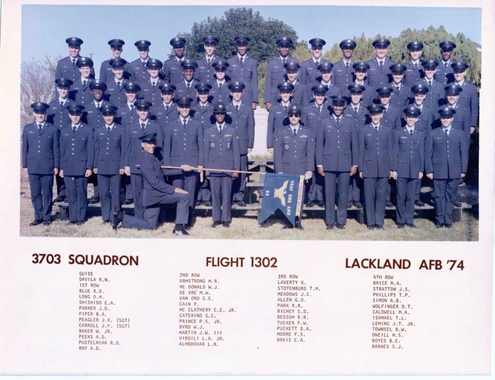 1974,Lackland AFB,Squadron 3703,Flight 1302