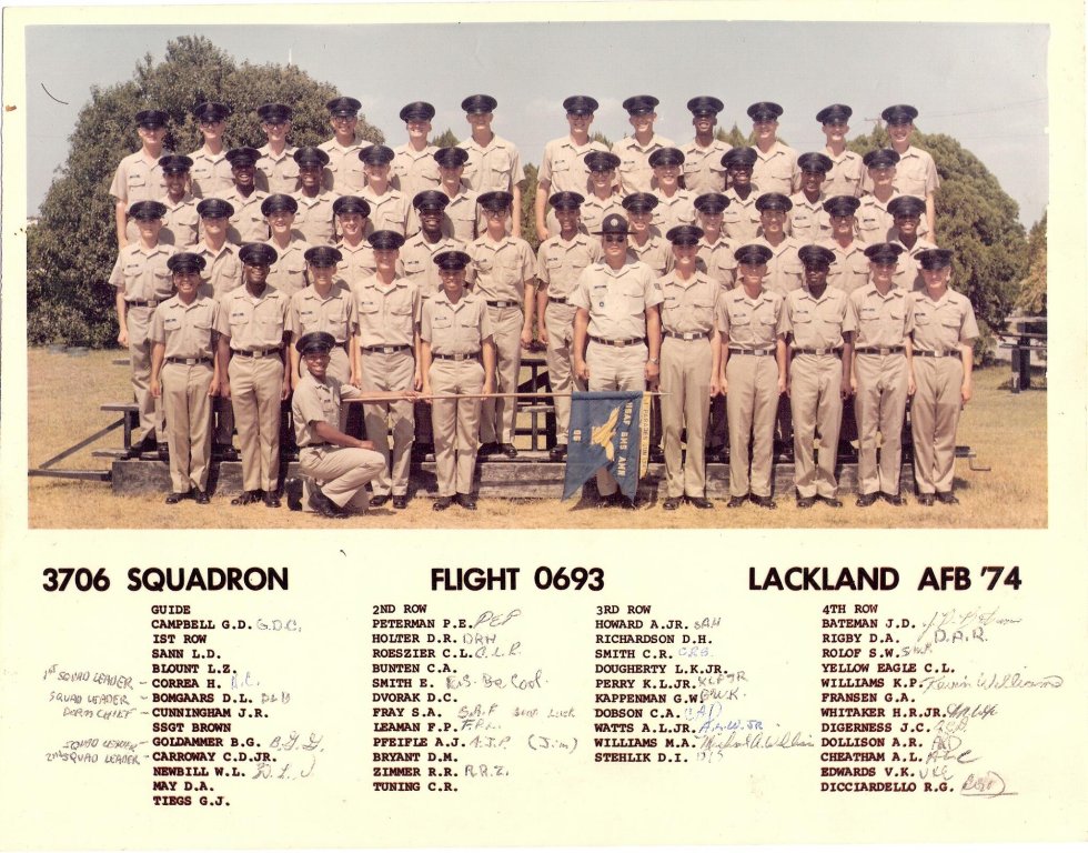 1974,Lackland AFB,Squadron 3706,Flight 0693