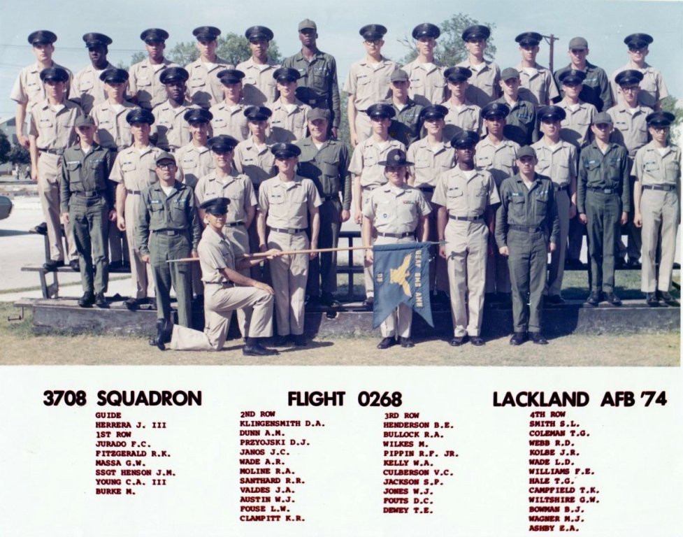 1974,Lackland AFB,Squadron 3708,Flight 0268