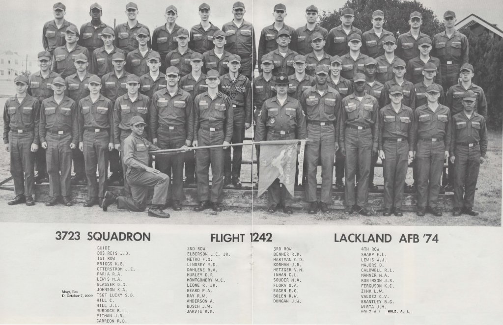1974,Lackland AFB,Squadron 3723,Flight 1242