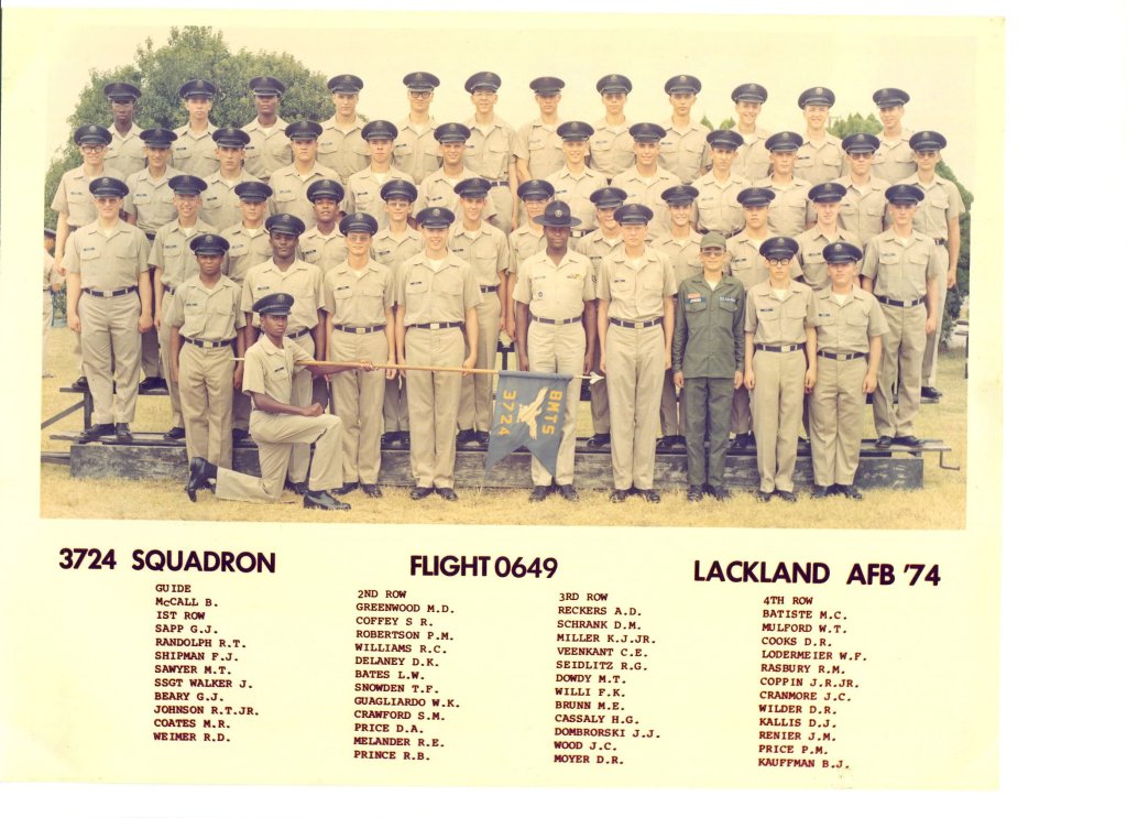 1974,Lackland AFB,Squadron 3724,Flight 0649