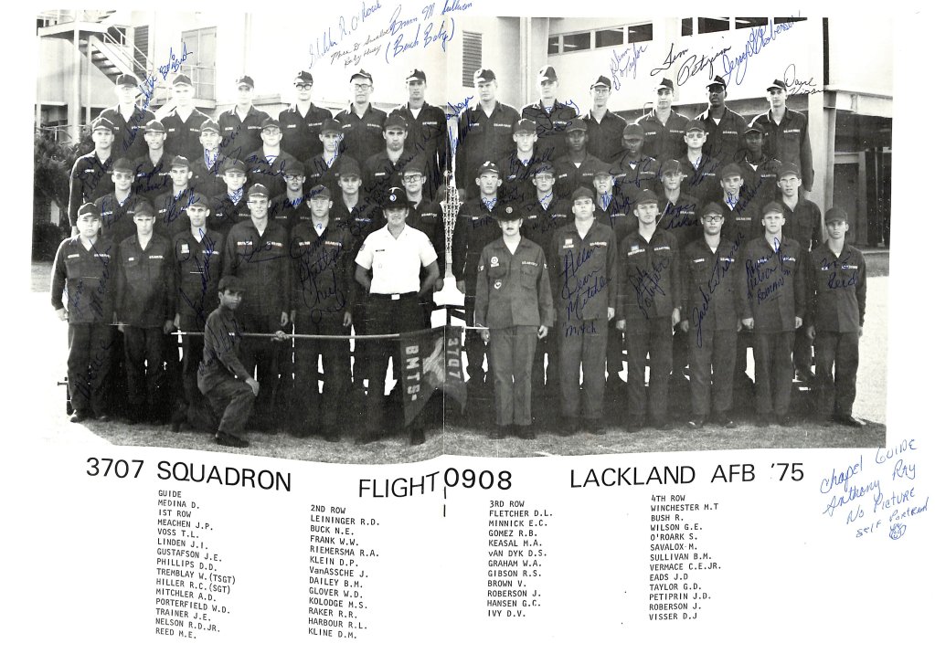 1975, Lackland AFB, Squadron 3707, Flight 0908