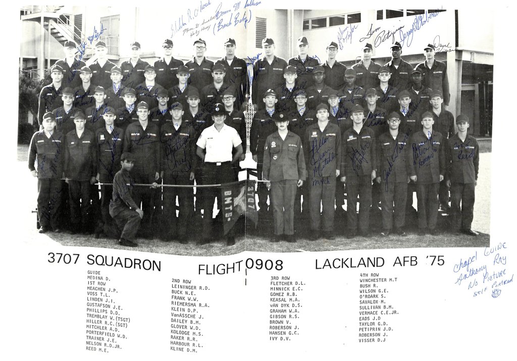 1975, Lackland AFB, Squadron 3707, Flight 0908