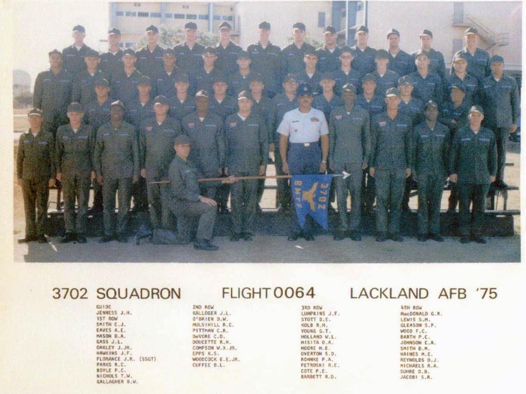 1975,LacklandAFB,Squadron 3702, Flight 0064
