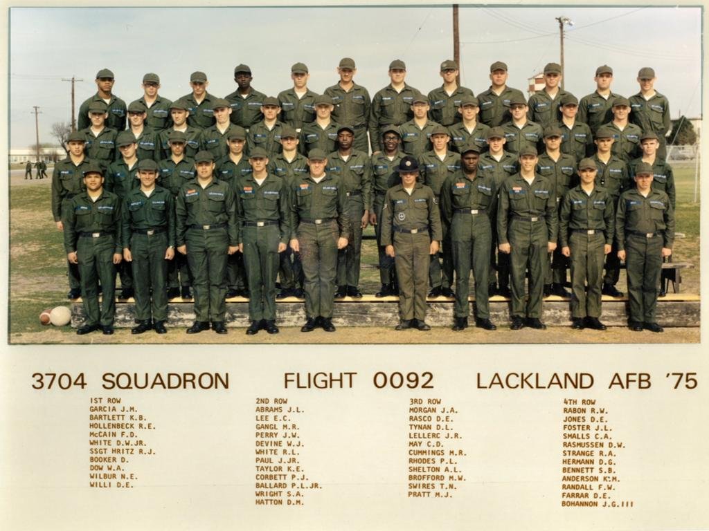 1975,LacklandAFB,Squadron 3704, Flight 0092