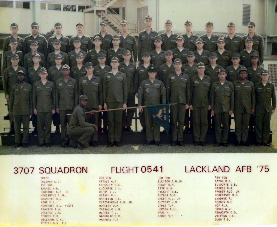 1975,Lackland AFB,Squadron 3707,Flight 0541