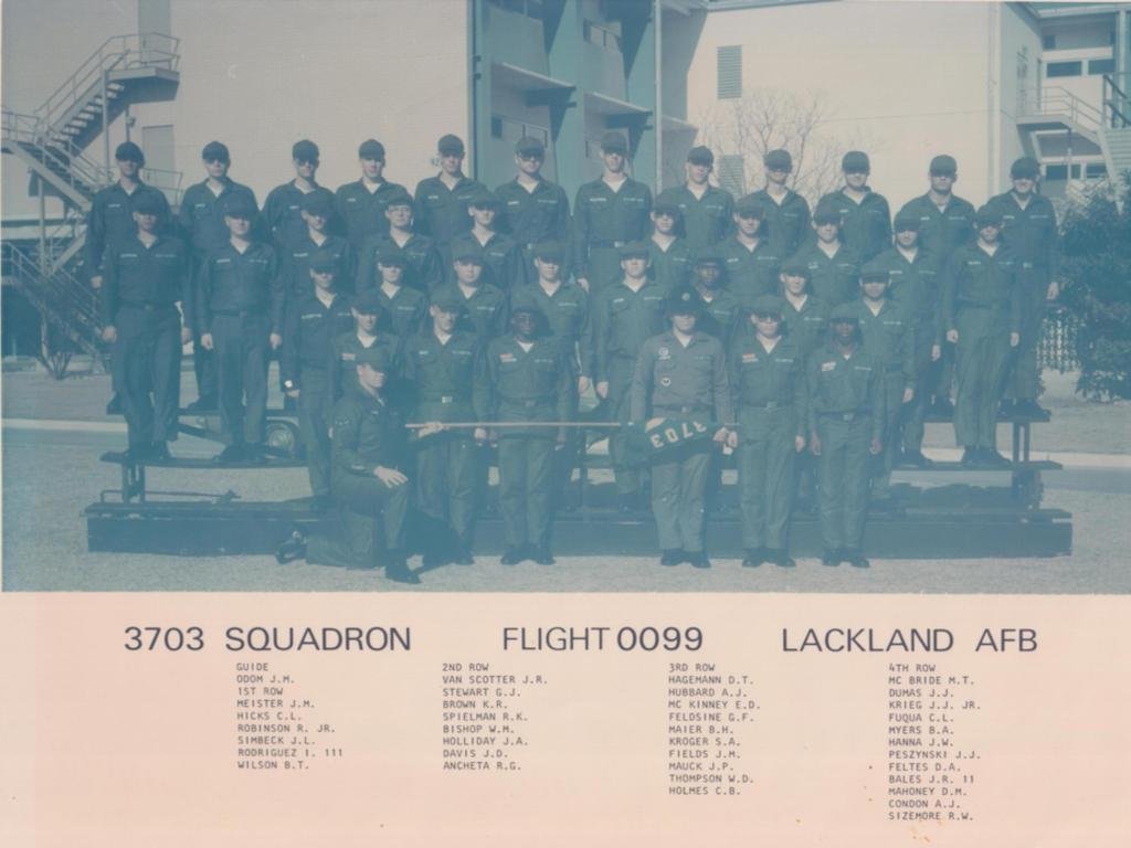 1976,LacklandAFB,Squadron 3703, Flight 0099