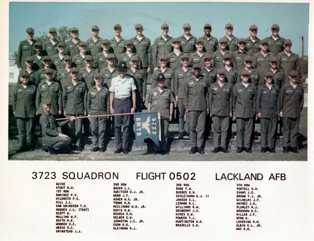 1976,Lackland AFB,Squadron 3723,Flight 0502