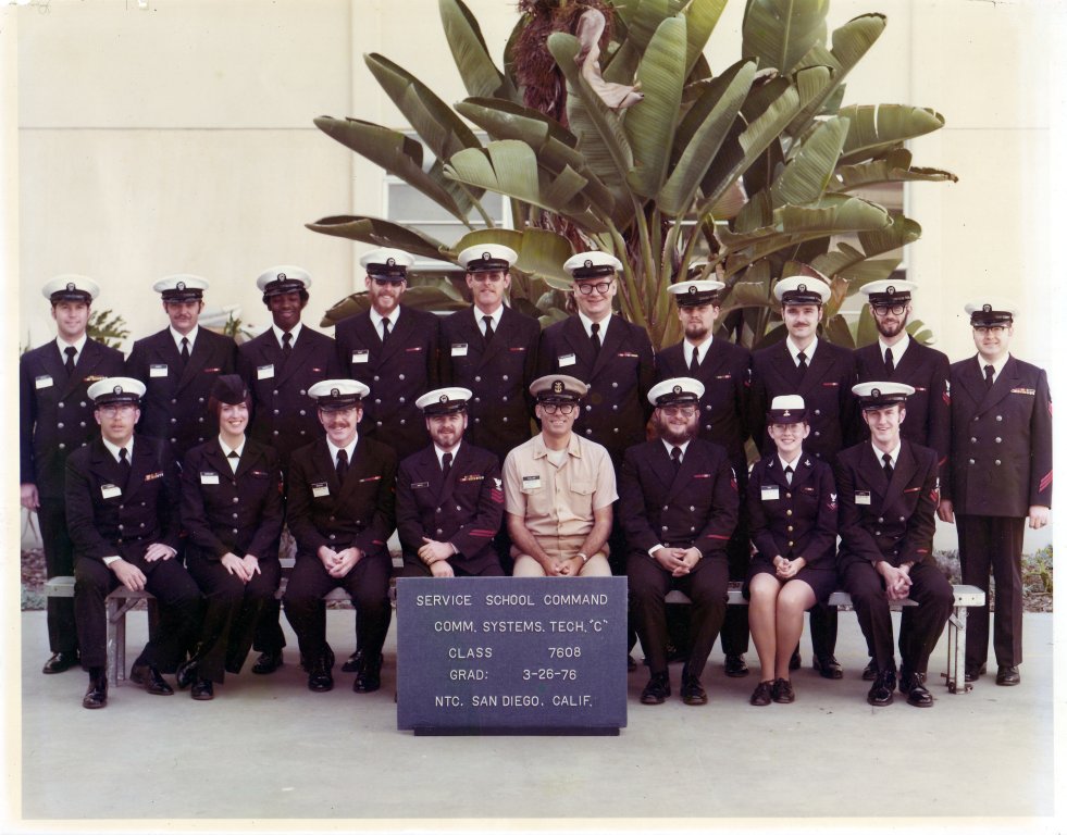 1976,NTC San Diego,Communications Systems Technician School,Class 7608