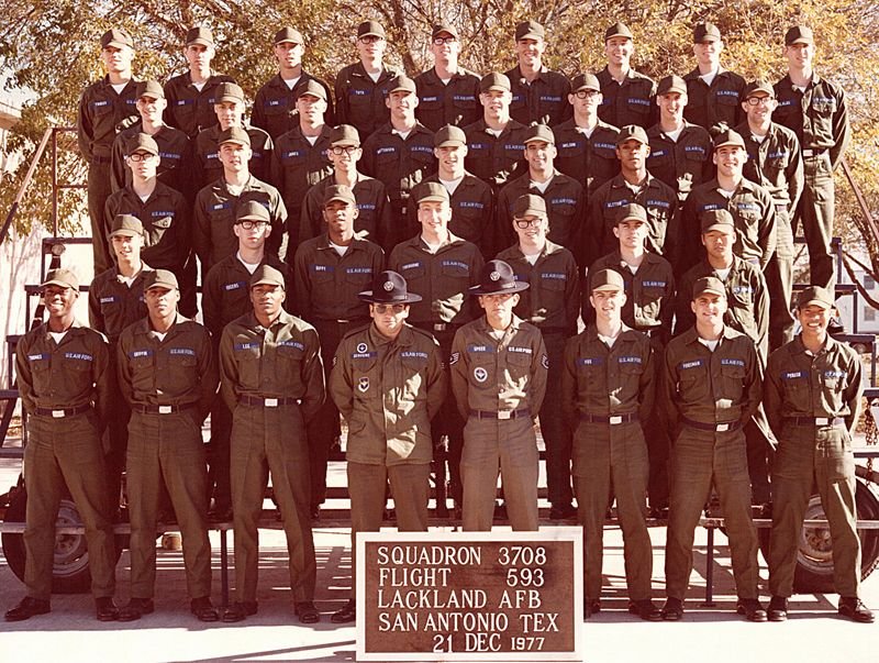 1977, Lackland AFB, Squadron 3708, Flight 593