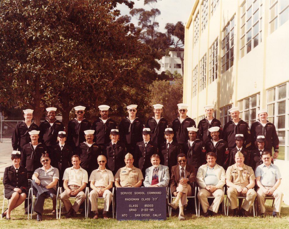 1985,NTC San Diego,Radioman Class 'C7' School,Class 85003