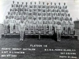 1950, MCRD Parris Island, Platoon 118