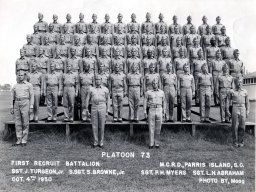 1950, MCRD Parris Island, Platoon 73