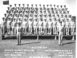 1953,MCRD Parris Island,Platoon 207
