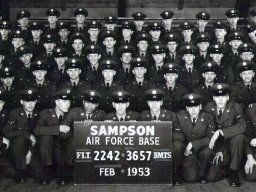 1953,Sampson AFB,Squadron 3657,Flight 2242