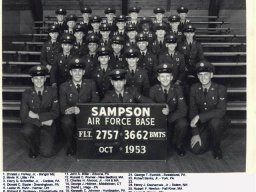 1953,Sampson AFB,Squadron 3662,Flight 2757