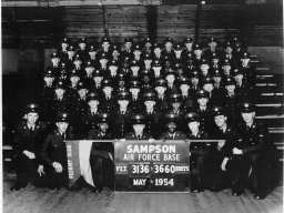 1954,Sampson AFB,Squadron 3660,Flight 3136