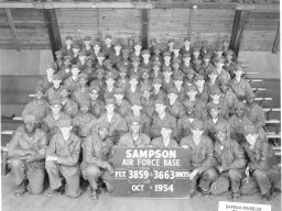 1954,Sampson AFB,Squadron 3663,Flight 3859