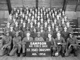 1954,Sampson AFB,Squadron 3665,Flight 3583