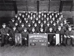1955,Sampson AFB,Squadron 3651,Flight 4092
