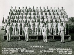 1957,MCRD Parris Island,Platoon 219