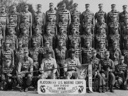 1958,MCRD San Diego,Platoon 349,with names