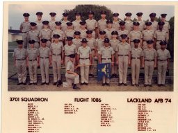 1974,LacklandAFB,Squadron 3701, Flight 1086